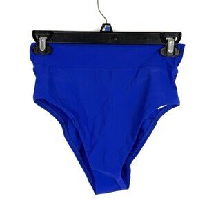 Skinny Dippers Women’s Blue High Waist Bikini Bottom Size Small